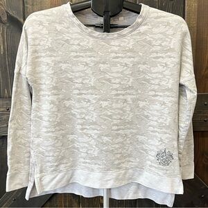 Tasc Performance Riverwalk Sweatshirt S Camo Trump National Golf Grey Casual